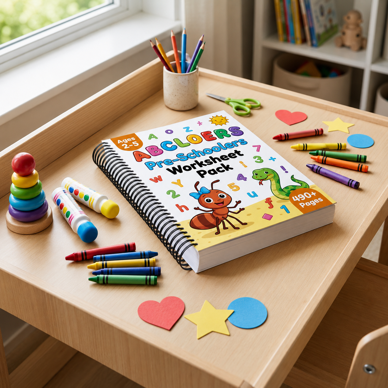 Pre-Schoolers 20 Weeks Worksheet Bundle - 490+ pages
