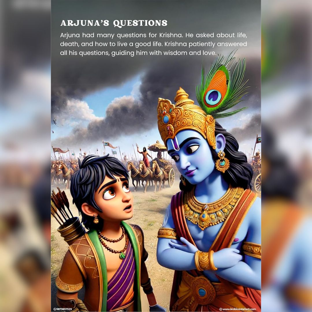 Bhagavad Gita for Kids with FREE COLORING BOOK & FREE WALL ART