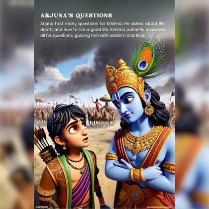 Bhagavad Gita for Kids with FREE COLORING BOOK & FREE WALL ART