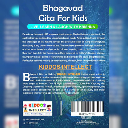 Bhagavad Gita for Kids with FREE COLORING BOOK & FREE WALL ART