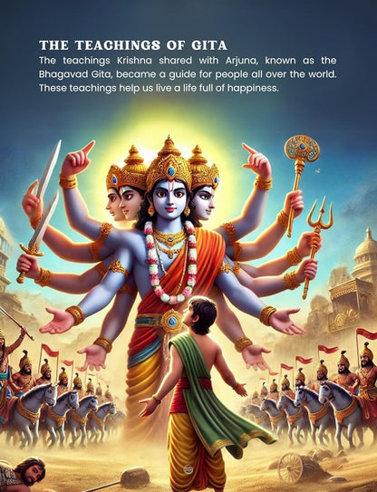 Bhagavad Gita for Kids + FREE COLORING BOOK AND WALL ART