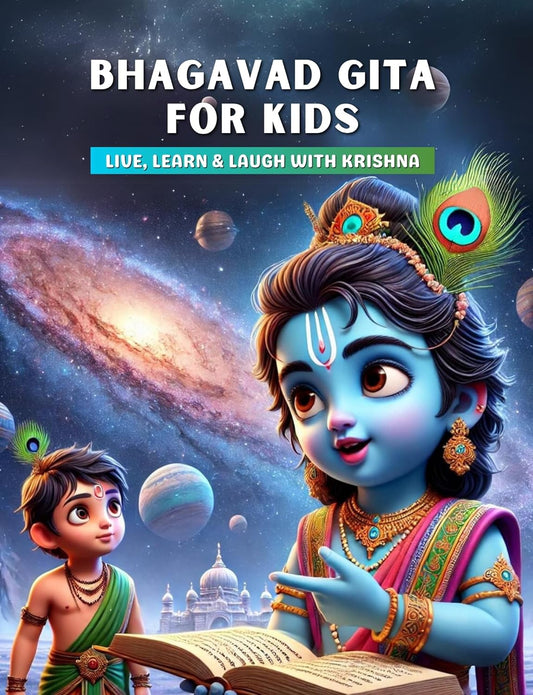Bhagavad Gita for Kids + FREE COLORING BOOK AND WALL ART