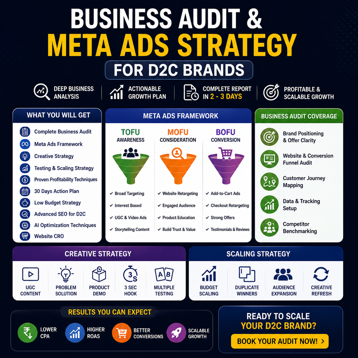 Business Audit & Meta ads Strategy for D2C Brands