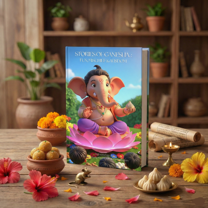 Mythology Books Combo for kids (Krishna, Ganesha, Hanuman) + FREE coloring book + worksheet books