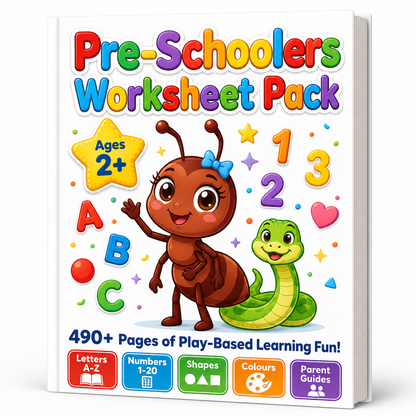 Pre-Schoolers 20 Weeks Worksheet Bundle - 490+ pages
