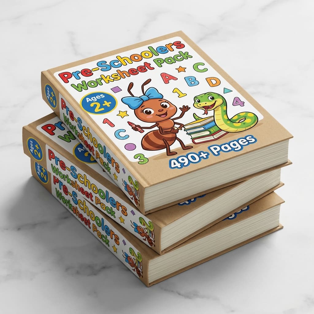 Pre-Schoolers 20 Weeks Worksheet Bundle - 490+ pages
